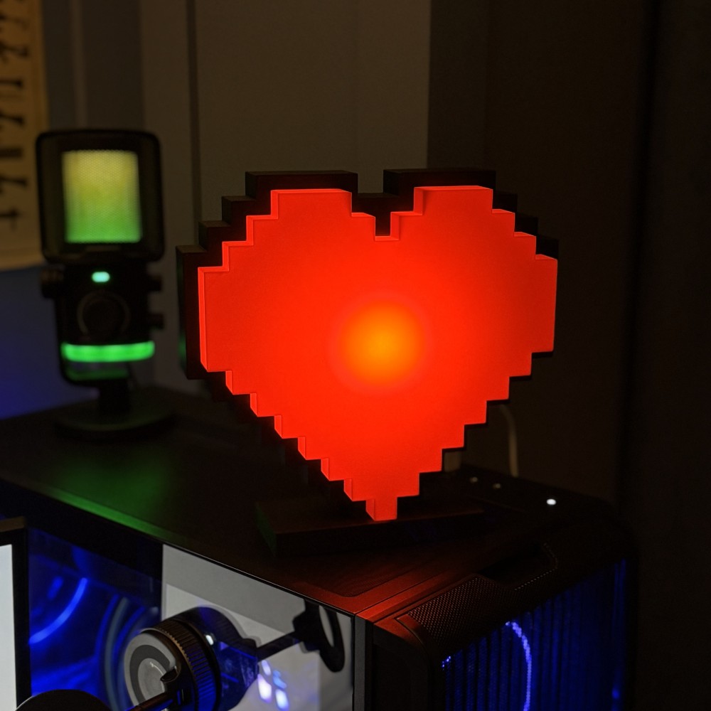 Лайтбокс Minecraft Heart