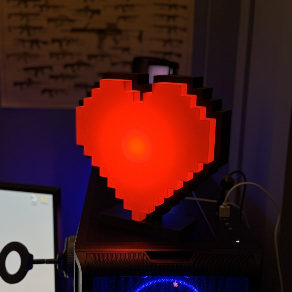 Лайтбокс Minecraft Heart