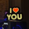 Лайтбокс з написом I LOVE U