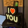 Лайтбокс з написом I LOVE U