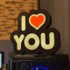 Лайтбокс з написом I LOVE U