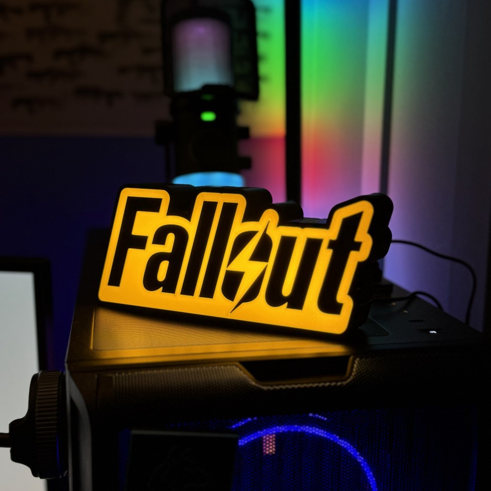 Лайтбокс з логотипом Fallout